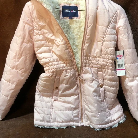 Girl’s New w tags, Limited Too Coat, Size 10-12, hood, zipper, below waist - Picture 1 of 4